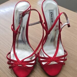 Red Strappy Women's Sandals